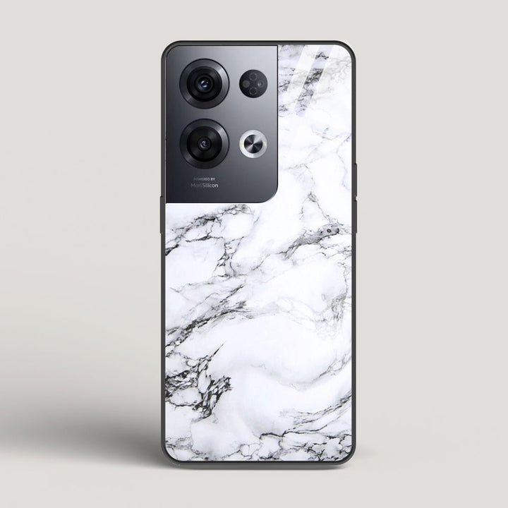 Marble White Luna - Oppo Reno 8 Pro Glass Case