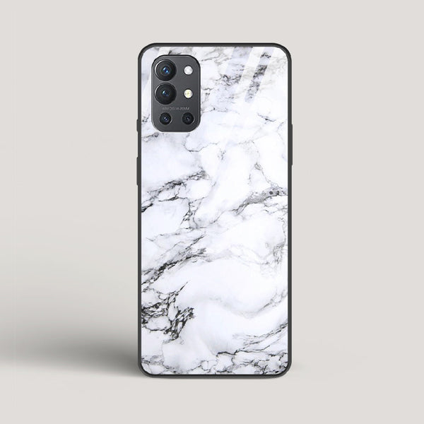 Marble White Luna - OnePlus 9R Glass Case