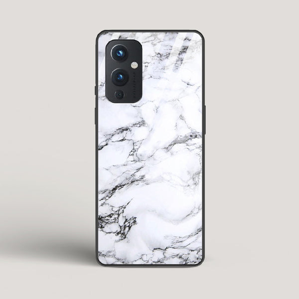 Marble White Luna - OnePlus 9 Glass Case