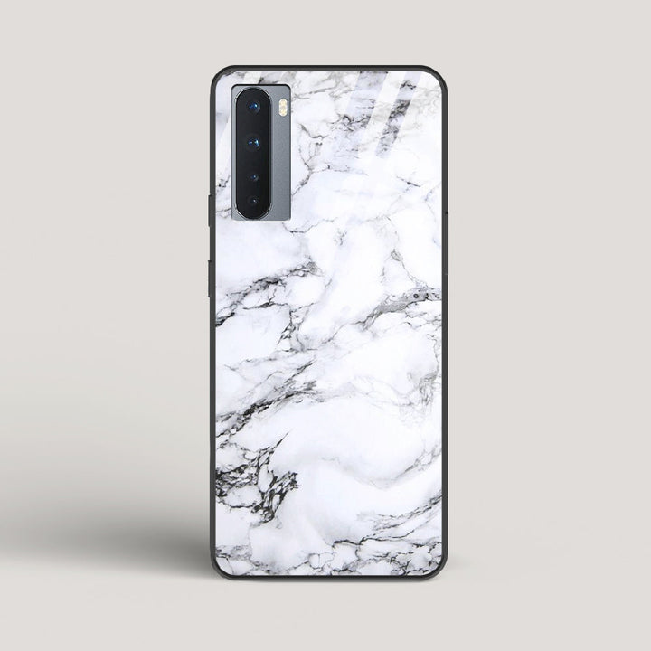 Marble White Luna - OnePlus Nord Glass Case