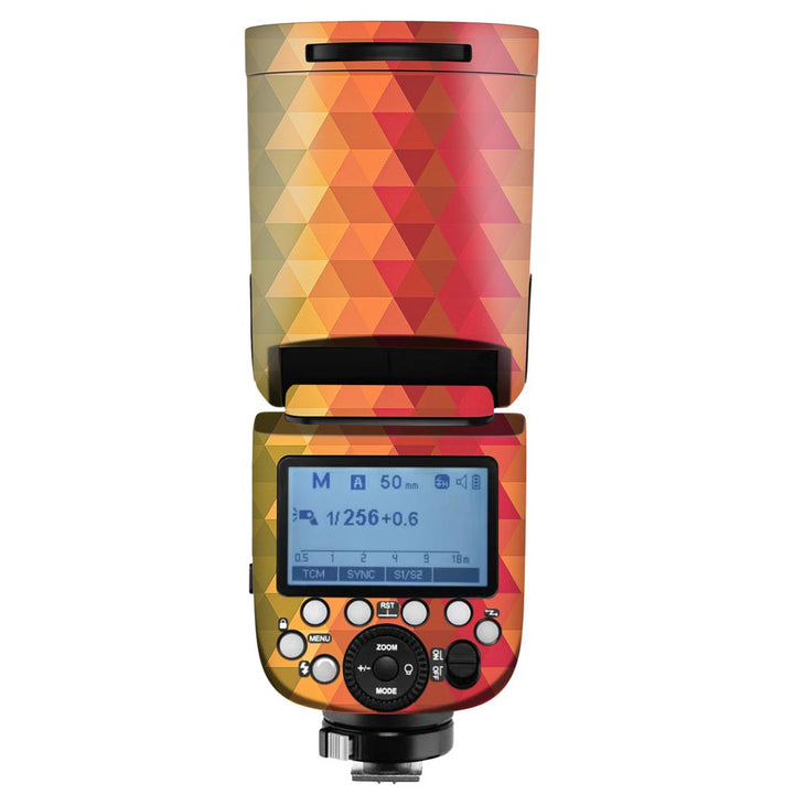 Orange Noisy Mosaic - Camera Flash Skin