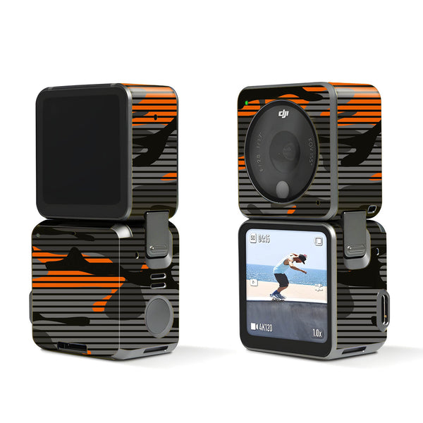 Orange Stripes Camo Dji Action 2 