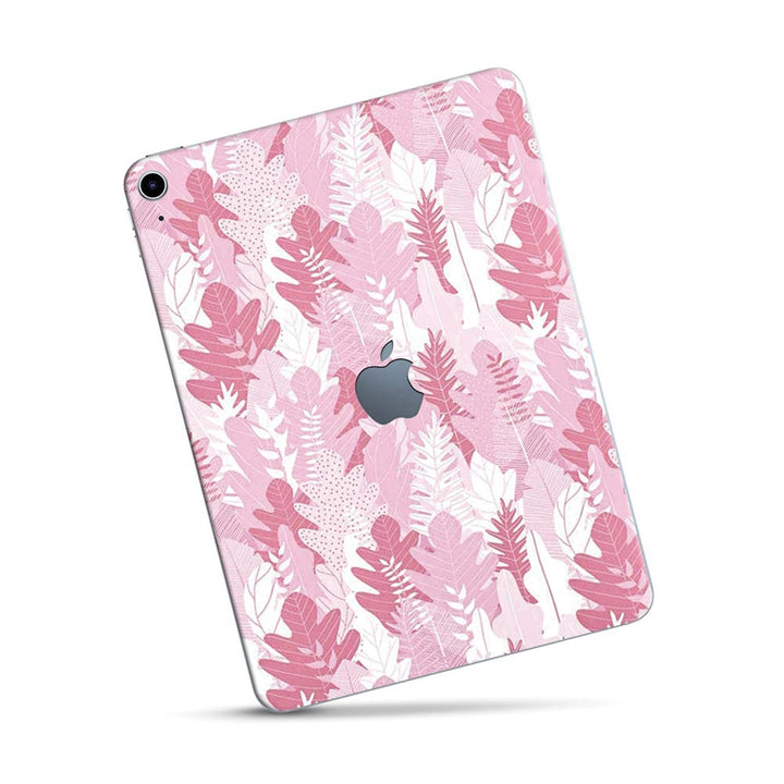 Pink Leaves Vector - Apple Ipad Skin