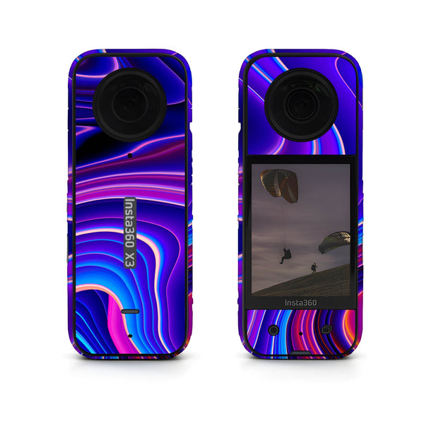 Pink Wave Marble Insta360 Skin