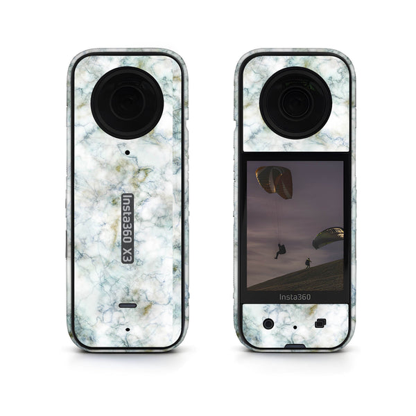 Plush Grey Marble Insta360 Skin