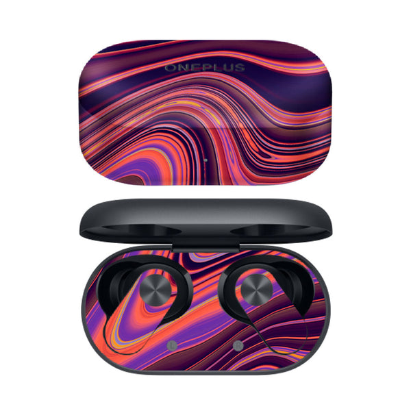 Purple Liquid Marble - OnePlus Nord Buds 2 Skins