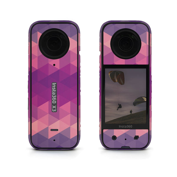 Purple Noisy Mosaic Insta360 Skin