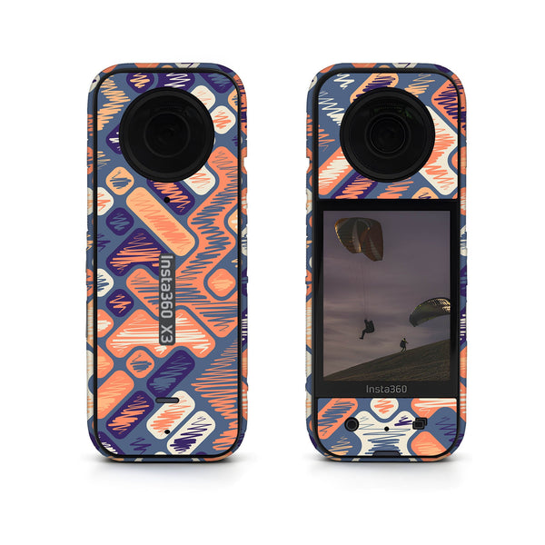 Purple Scrimbbled Insta360 Skin