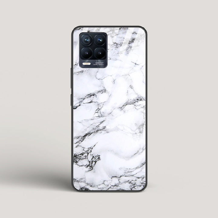 Marble White Luna - Realme 8 Pro Glass Case