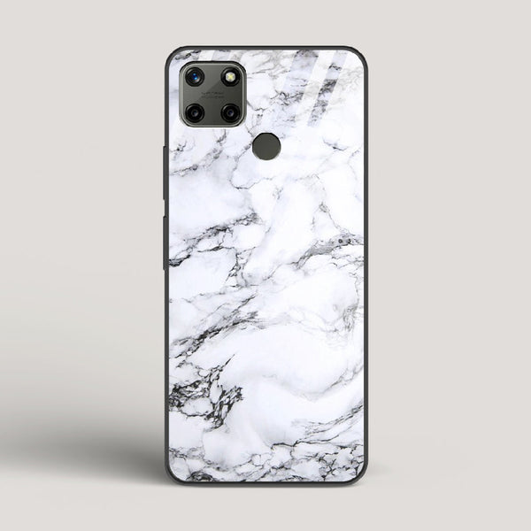 Marble White Luna - Realme C25Y Glass Case