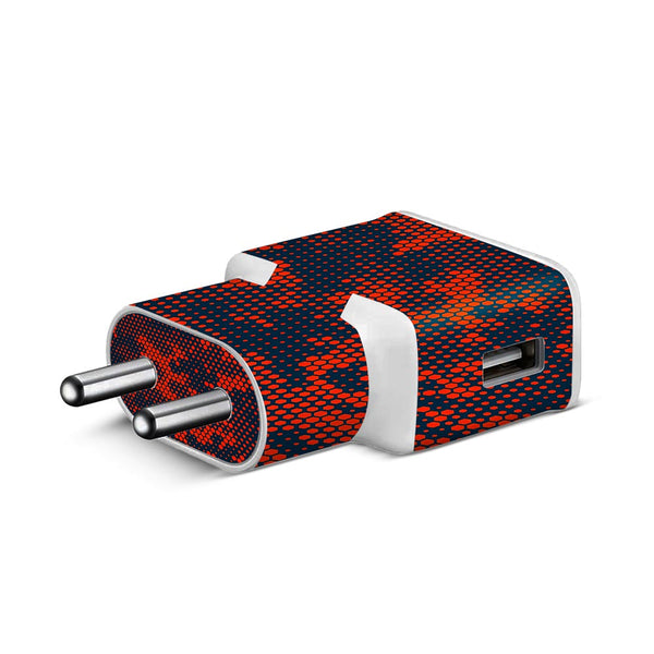 Red And Blue Hive Camo - Samsung S8 Charger Skin