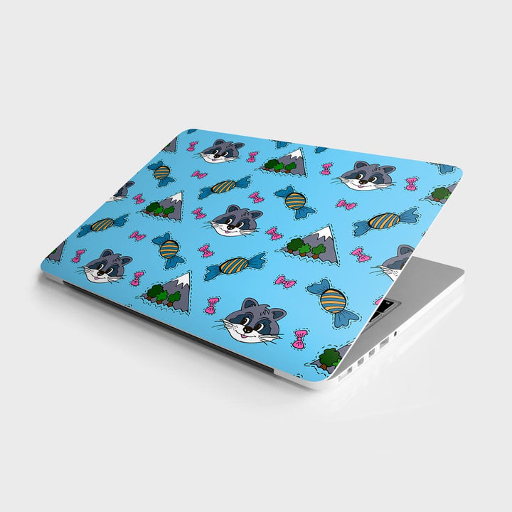 Racoon Candy - Laptop Skins