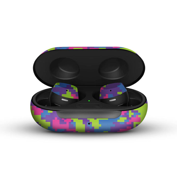 Rainbow Glitched Pattern Camo - Galaxy Buds/Buds Plus/Buds Pro Skins