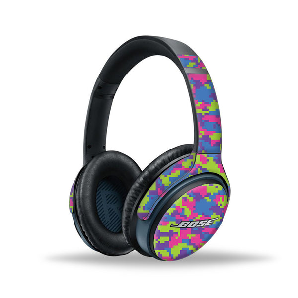 Rainbow Glitched Pattern Camo - Bose SoundLink wireless headphones II Skins