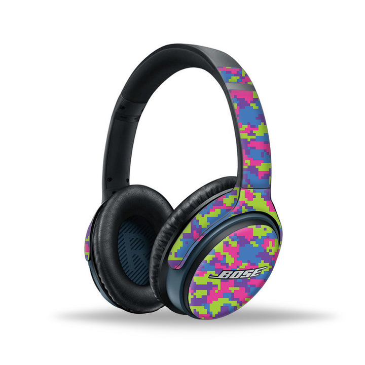 Rainbow Glitched Pattern Camo - Bose SoundLink wireless headphones II Skins