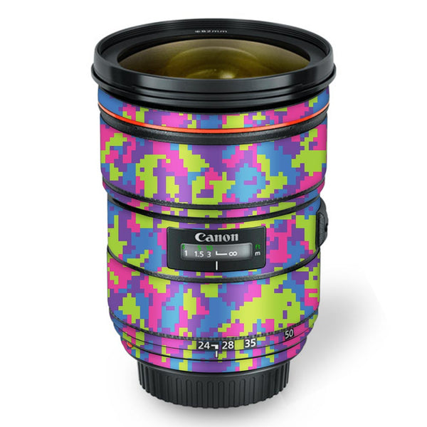 Rainbow Glitched Pattern - Canon Lens Skin