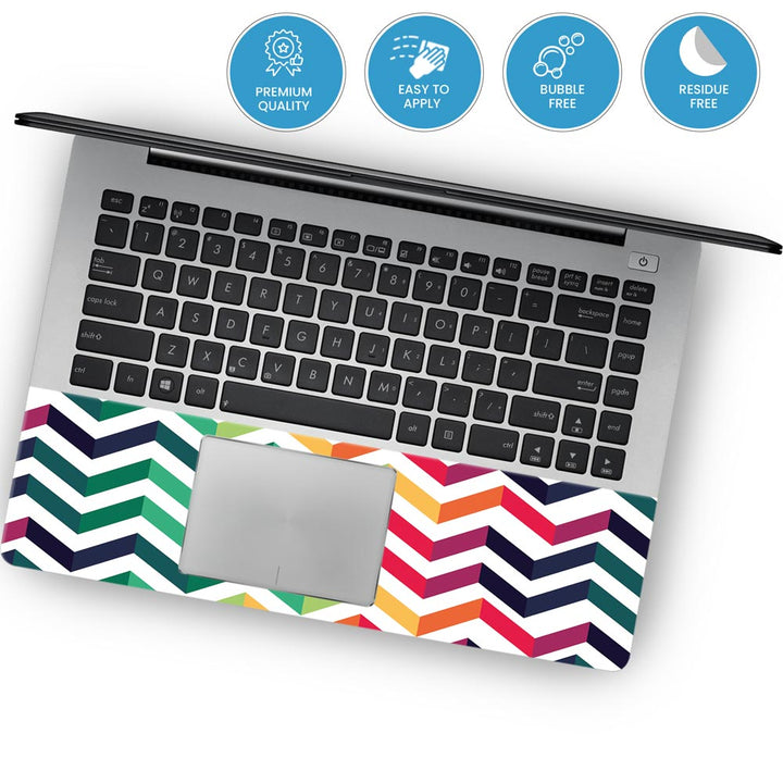 Rainbow Zigzag Pattern  - Laptop Skins