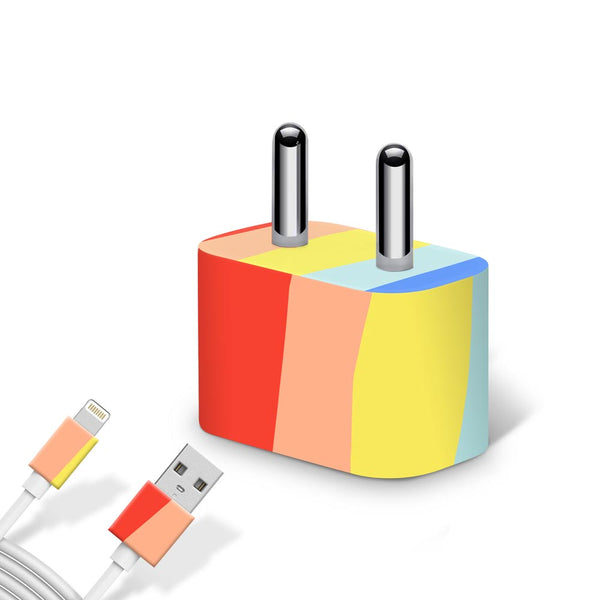 Rainbow - Apple charger 5W Skin