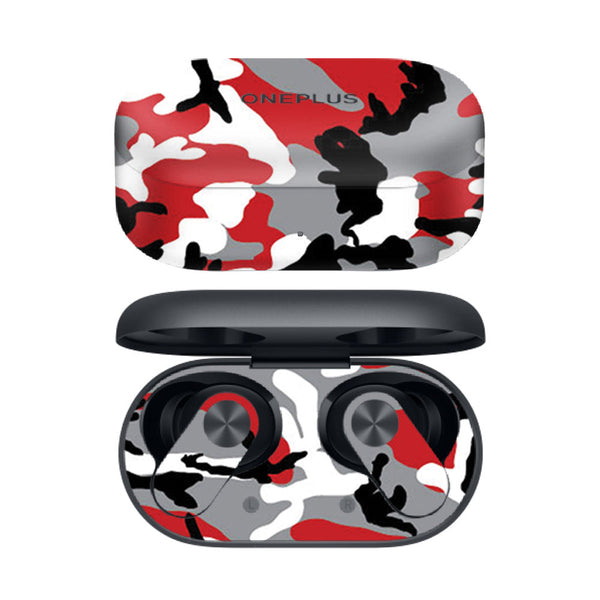 Red Camo 01 - OnePlus Nord Buds 2R Skins