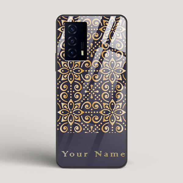 Royal Purple 2 Name Edition - Vivo iQOO Z5 Glass Gripper Case