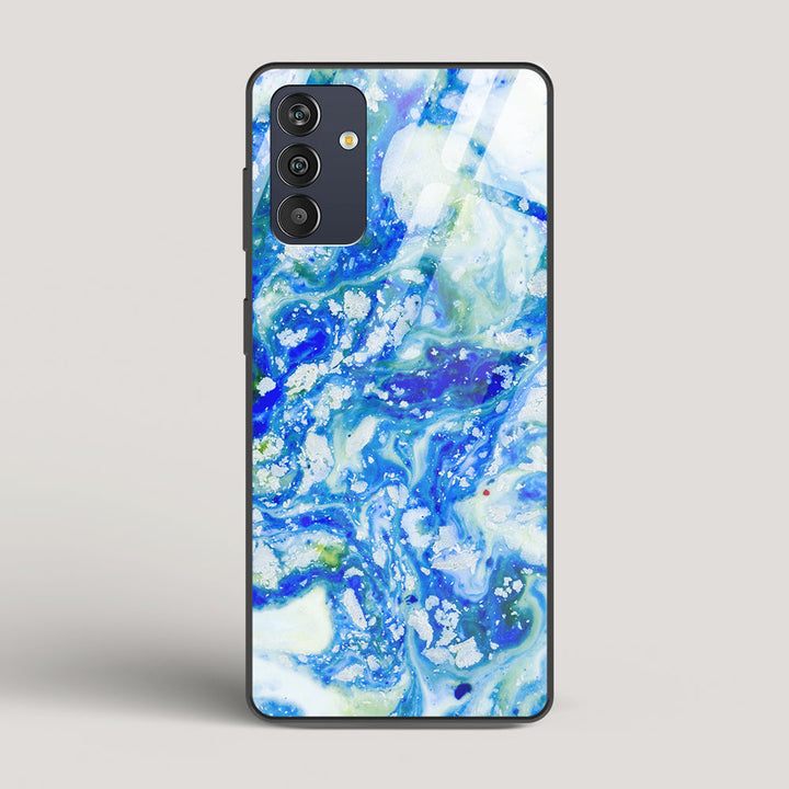 Blue Acid Marble - Samsung Galaxy M13 Glass Case