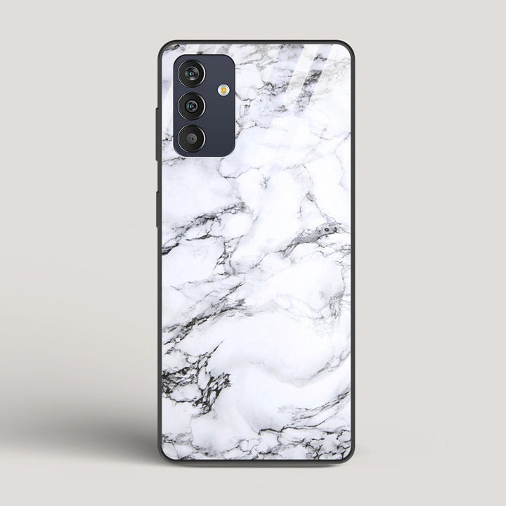 Marble White Luna - Samsung Galaxy M13 Glass Case