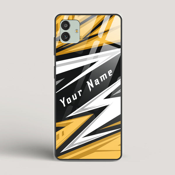 Racer Yellow Name Edition - Samsung Galaxy M13 5G Glass Case