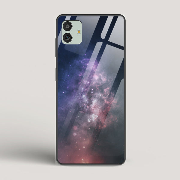 Black And Blue Nebula - Samsung Galaxy M13 5G Glass Case