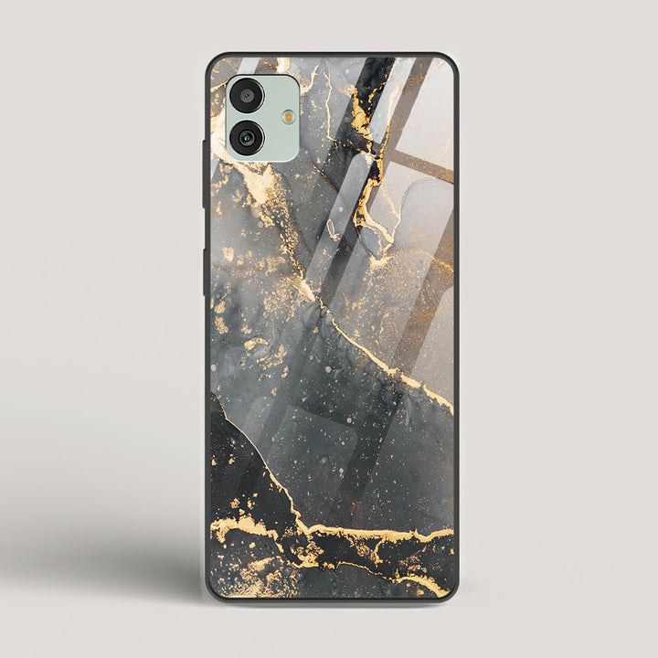 Black Gold Marble - Samsung Galaxy M13 5G Glass Case