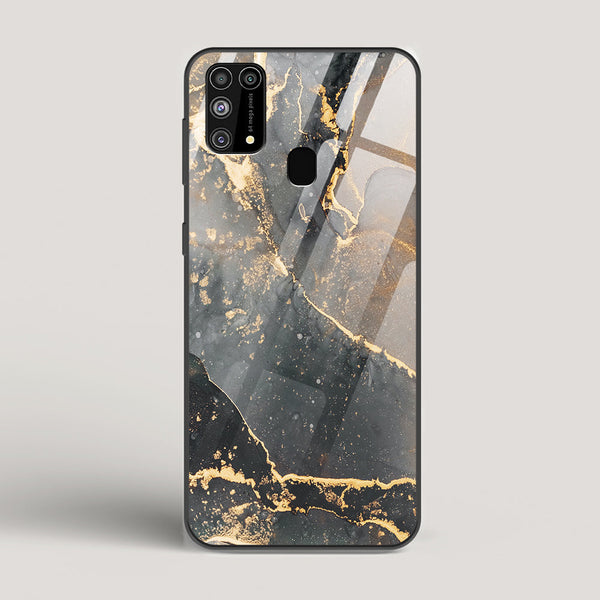 Black Gold Marble - Samsung Galaxy M31 Glass Case