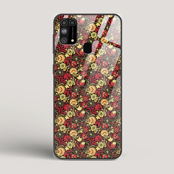 Russian Floral Pattern - Samsung Galaxy M31 Glass Case