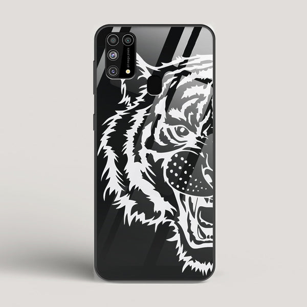 Tiger silhouette - Samsung Galaxy M31 Glass Case