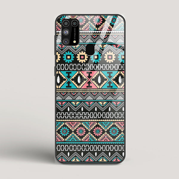 Triable pattern 03 - Samsung Galaxy M31 Glass Case