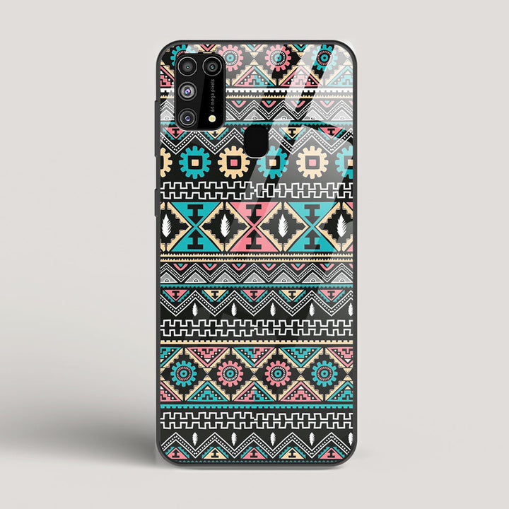 Triable pattern 03 - Samsung Galaxy M31 Glass Case