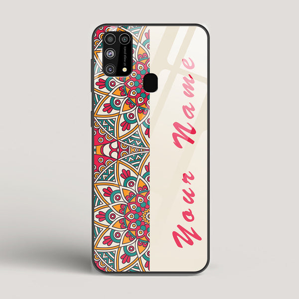 Complex Mandala Name Edition - Samsung Galaxy M31 Glass Case