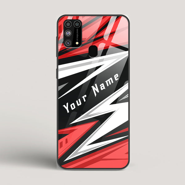 Racer Red Name Edition - Samsung Galaxy M31 Glass Case