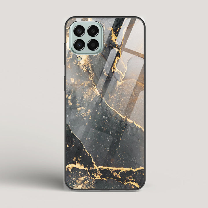 Black Gold Marble - Samsung Galaxy M33 5G Glass Case