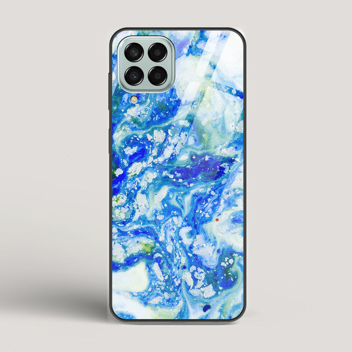 Blue Acid Marble - Samsung Galaxy M33 5G Glass Case