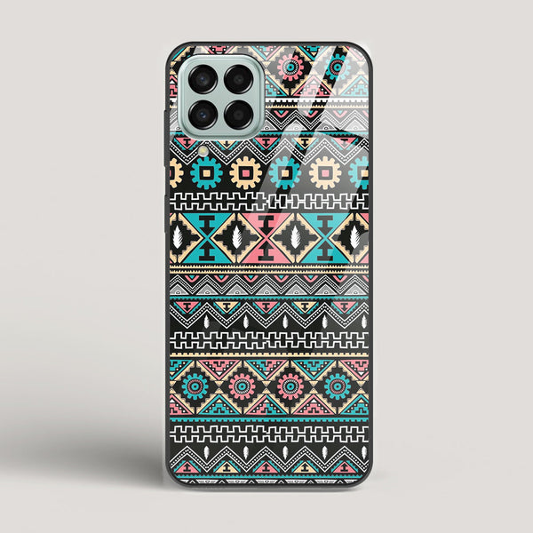 Triable pattern 03 - Samsung Galaxy M33 5G Glass Case