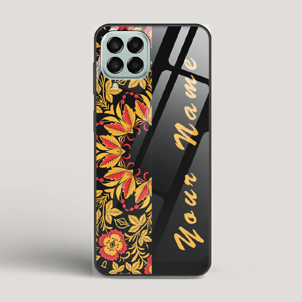 Khokhloma Design Name Edition - Samsung Galaxy M33 5G Glass Case