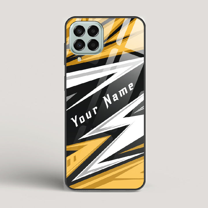 Racer Yellow Name Edition - Samsung Galaxy M33 5G Glass Case