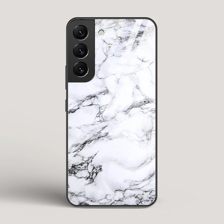 Marble White Luna - Samsung Galaxy S22 Glass Case