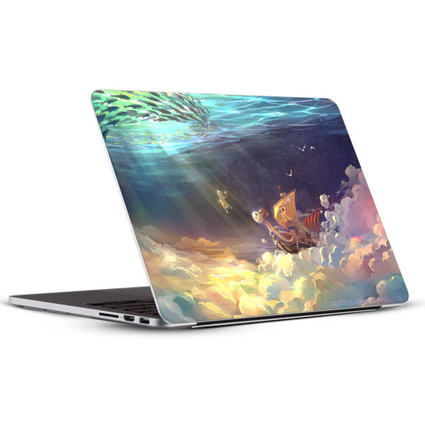 Sailing Melody laptop Skin