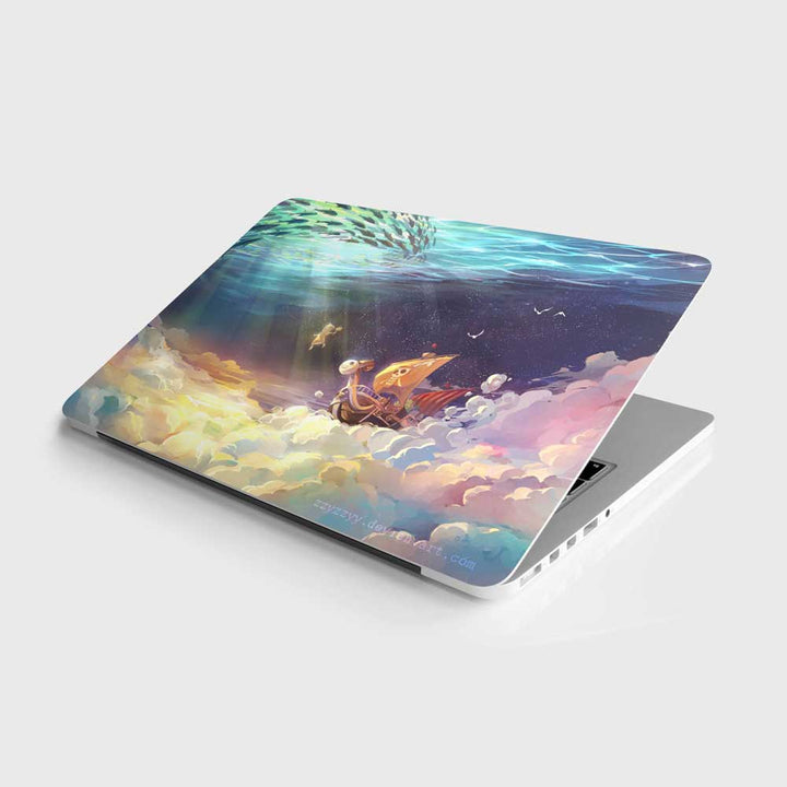 Sailing Melody laptop Skin