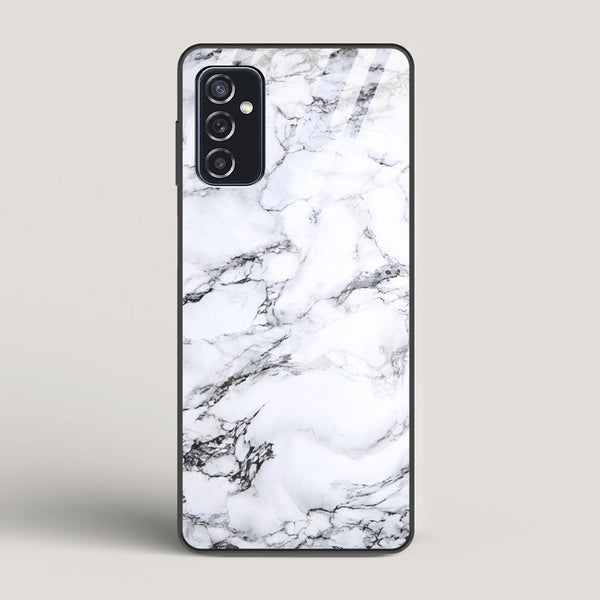 Marble White Luna - Samsung Galaxy M52 5G Glass Case