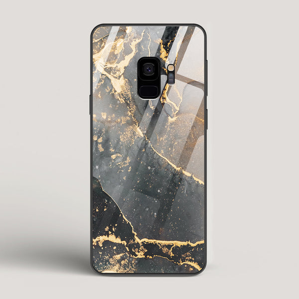 Black Gold Marble - Samsung Galaxy S9 Glass Case