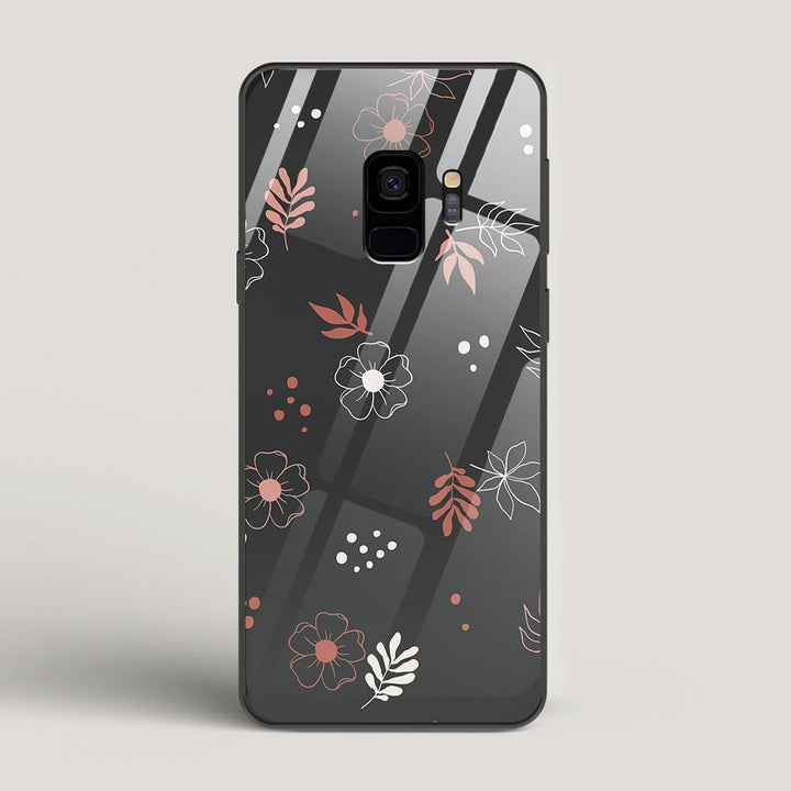 Boho Floral Midnight - Samsung Galaxy S9 Glass Case