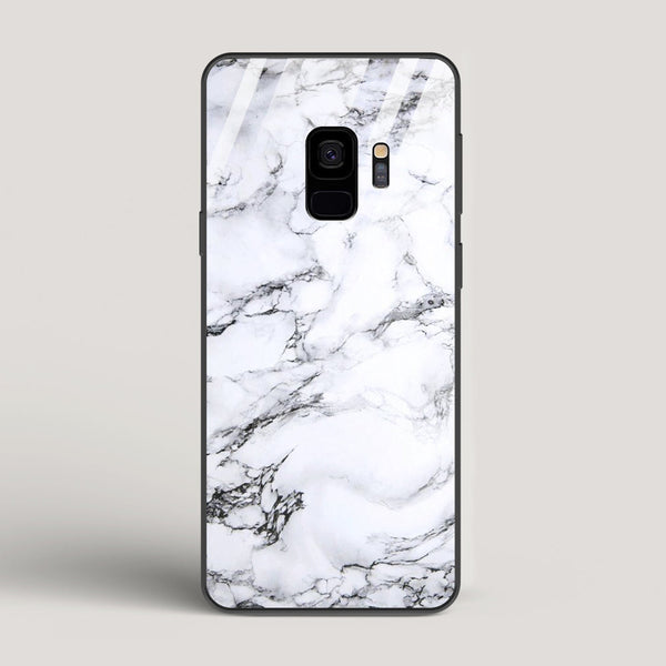 Marble White Luna - Samsung Galaxy S9 Glass Case