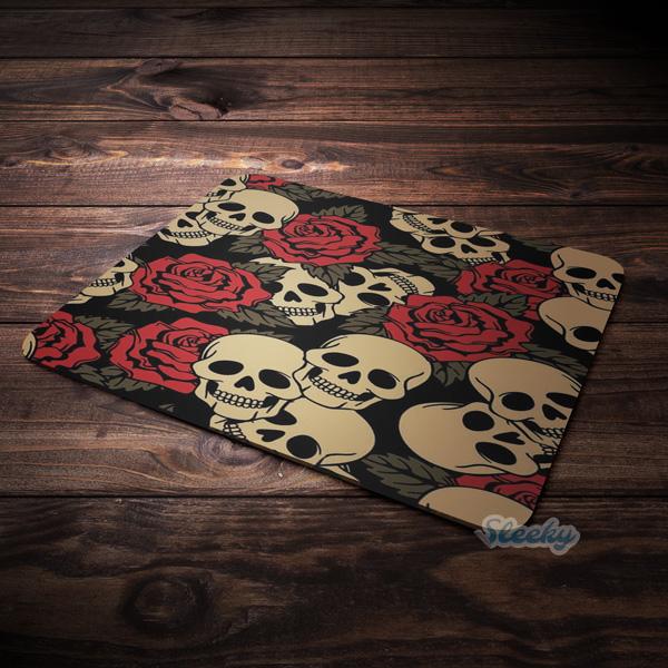 skull-rose-3 Mousepad