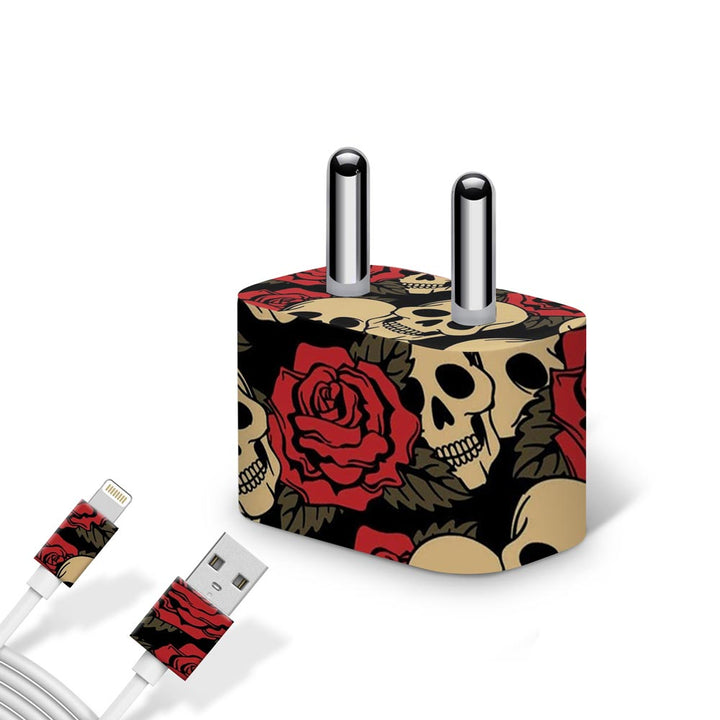 Skull Rose - Apple charger 5W Skin